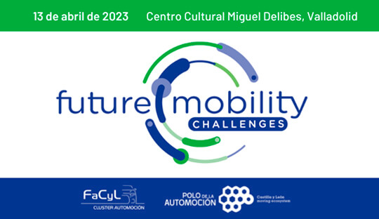 Imagen con información del evento y logo de Future Mobility