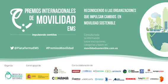Imagen de la cartela de los Segundos premios Internacionales de movilidad - EMS