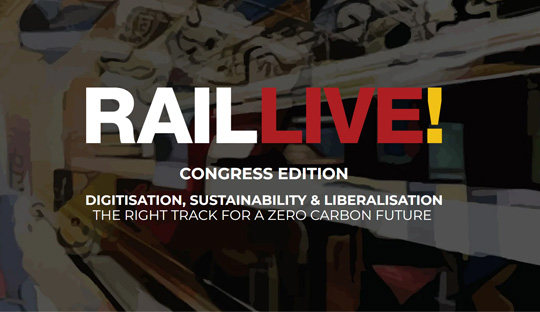 Cartel del evento "Congreso Rail Live!"